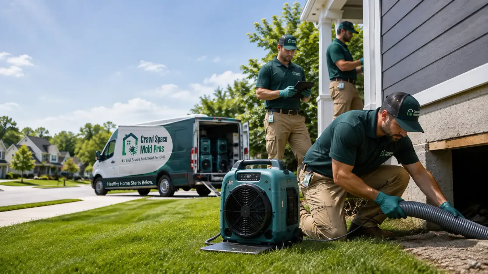 Crawl Space Mold Removal in Pompton Plains, NJ